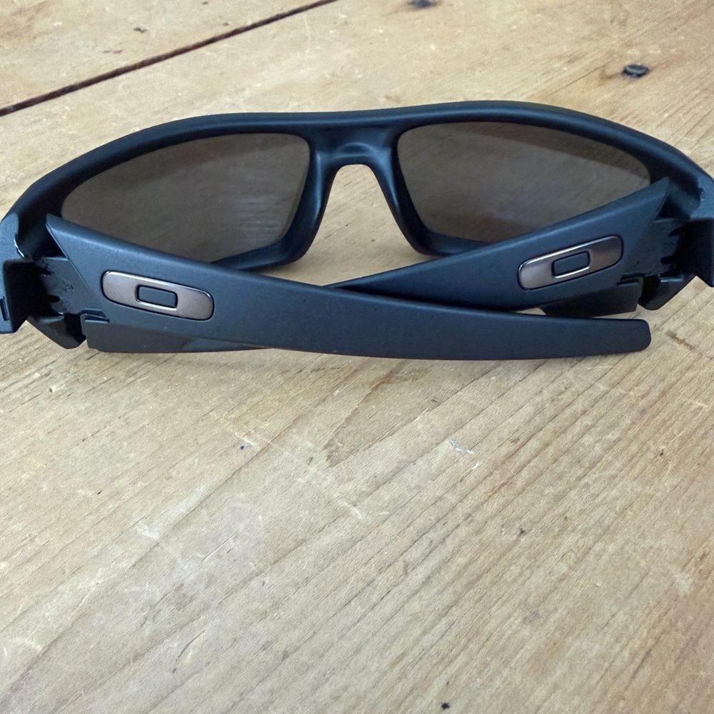 Oakley Matte Black Gascan Sunglasses with Bronze Accents